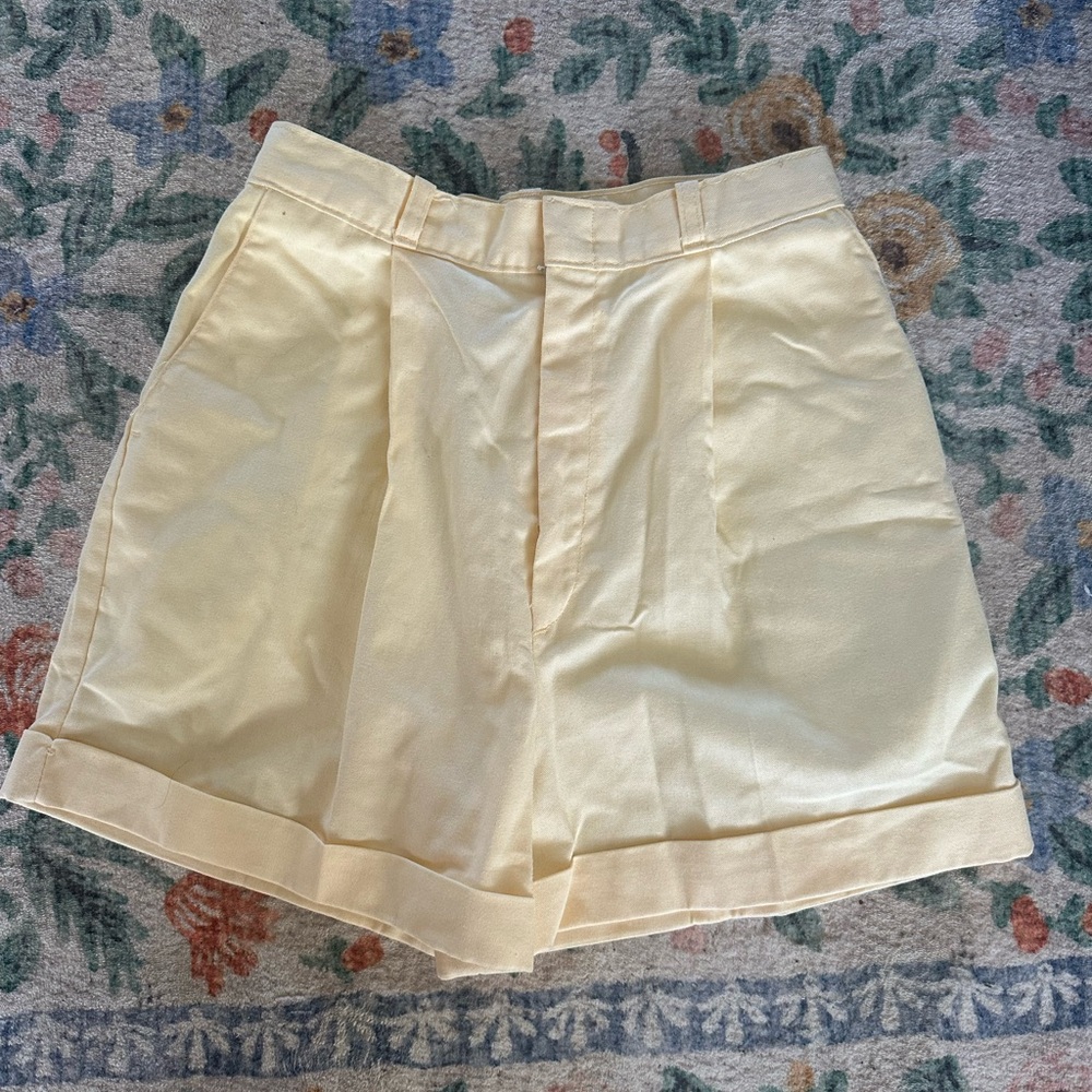 Women's  light yellow Shorts